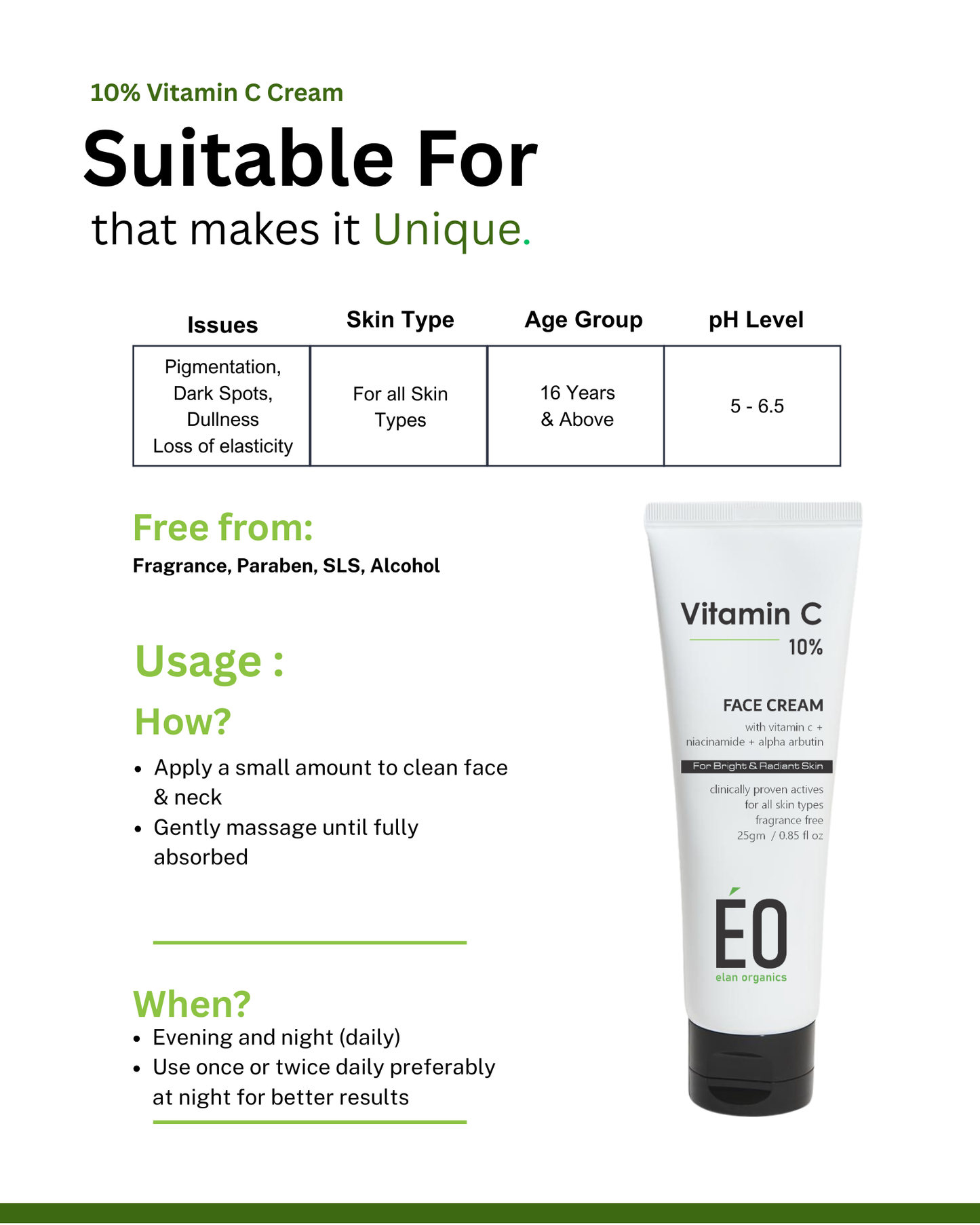Vitamin C 10% Face & Body Cream