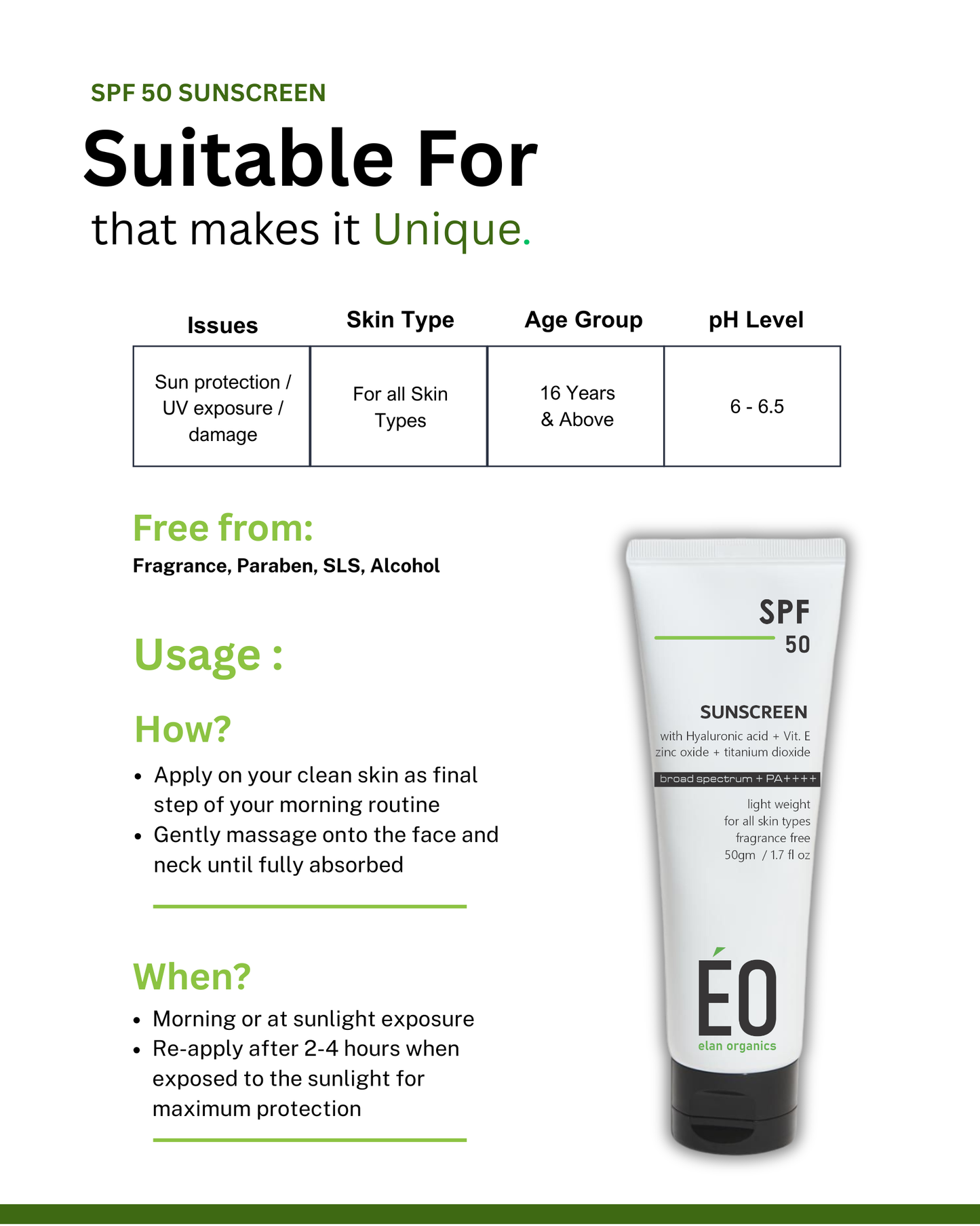 SPF 50 Sunscreen