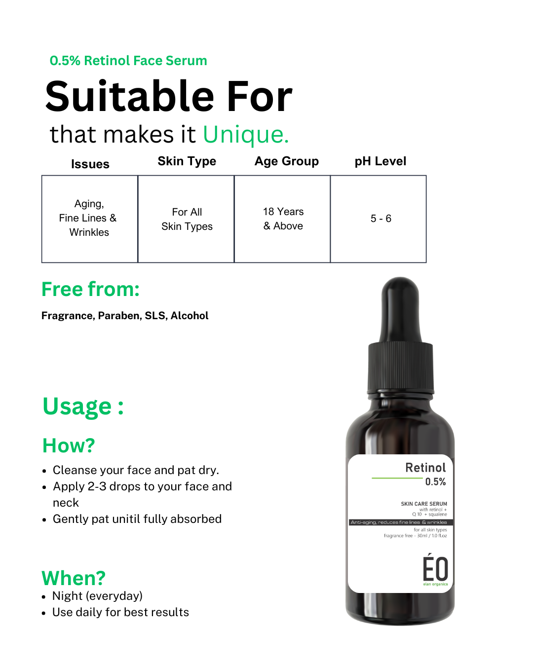 Retinol 0.5% Face Serum