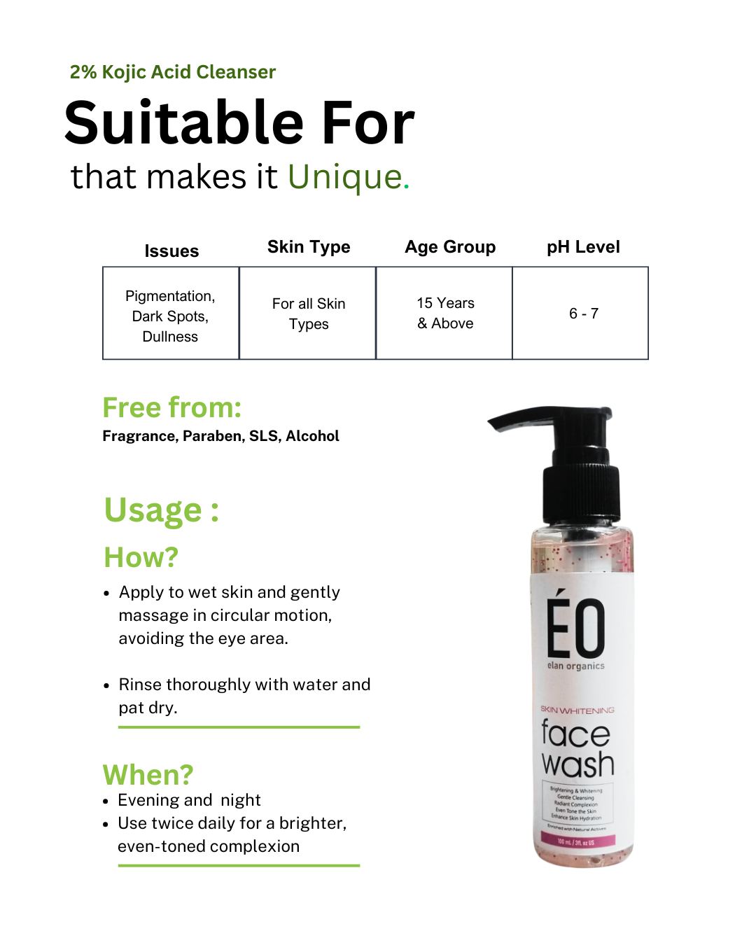 Kojic Acid 2% Gel Cleanser